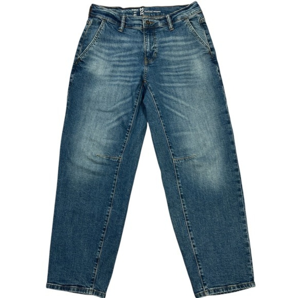 Relaxed Curved Barrel Leg Jeans‎ Unisex 30" Retro Baggy Utility Grunge 90s-Style